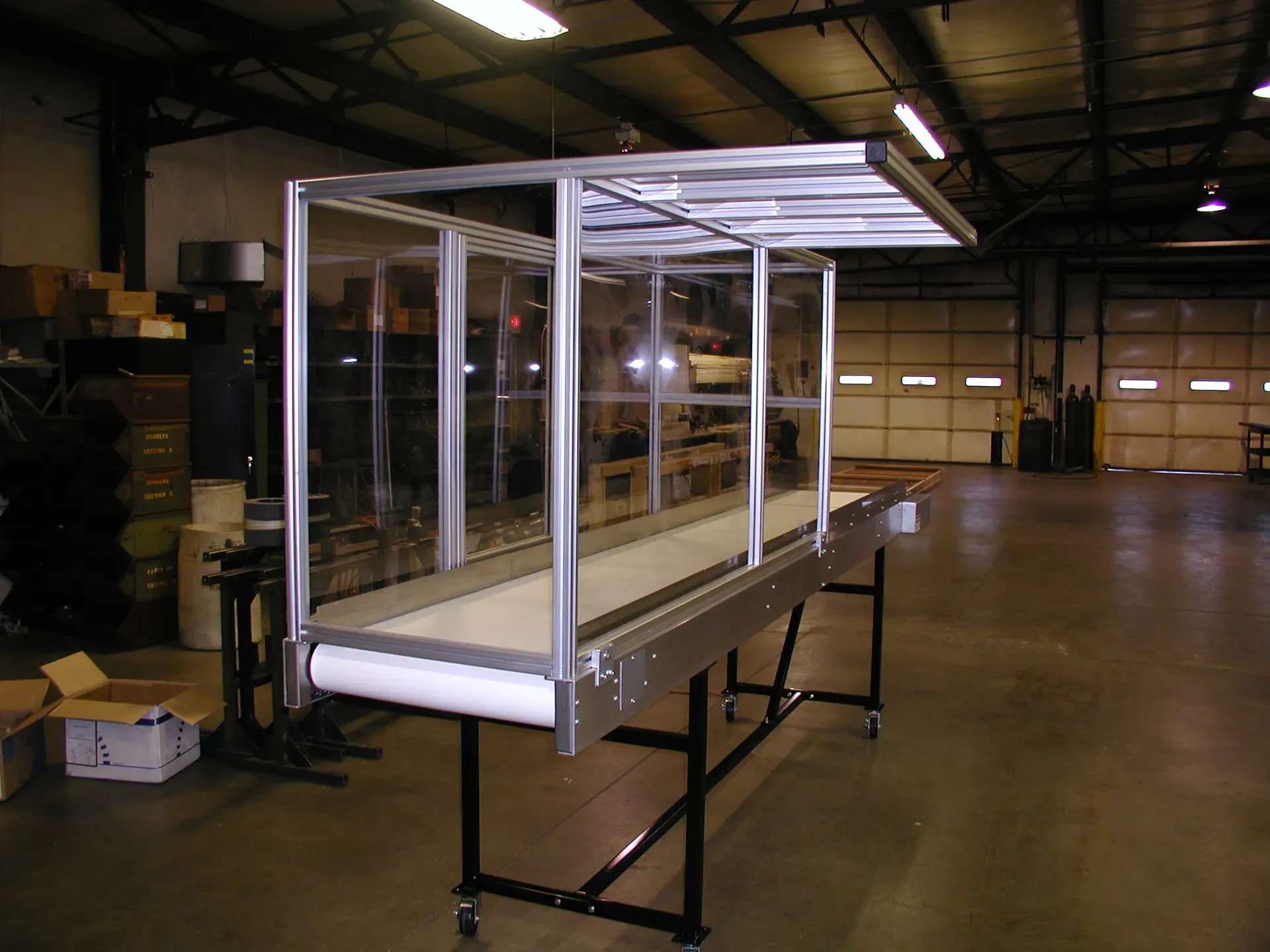 Robot drop area guarding on a LaRos conveyor